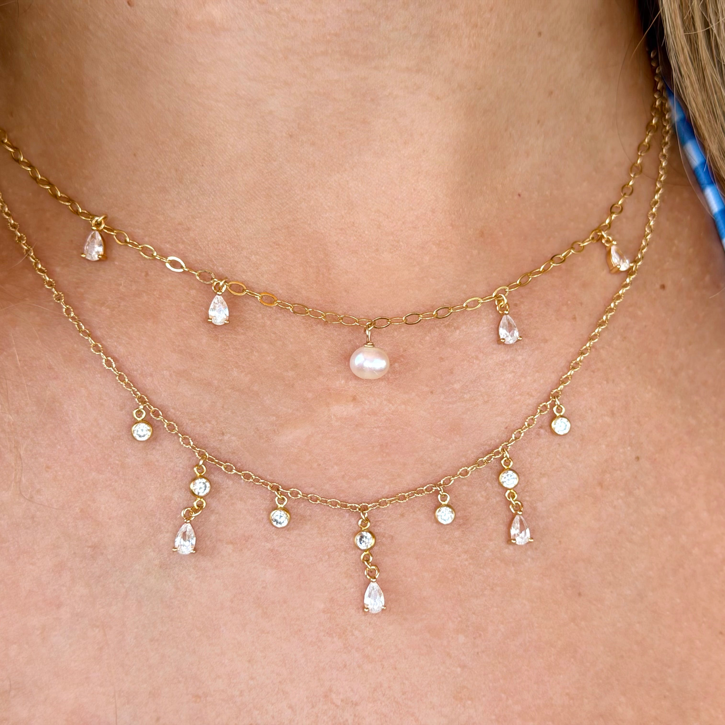 14k Gold-Filled Drop Necklace