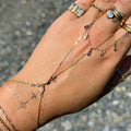 14k Gold Triple Lab-Grown Marquise Diamond Handchain