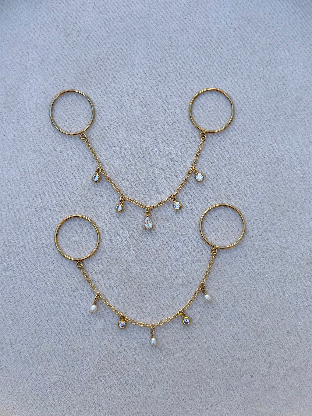 14k Gold-Filled Finger Chain