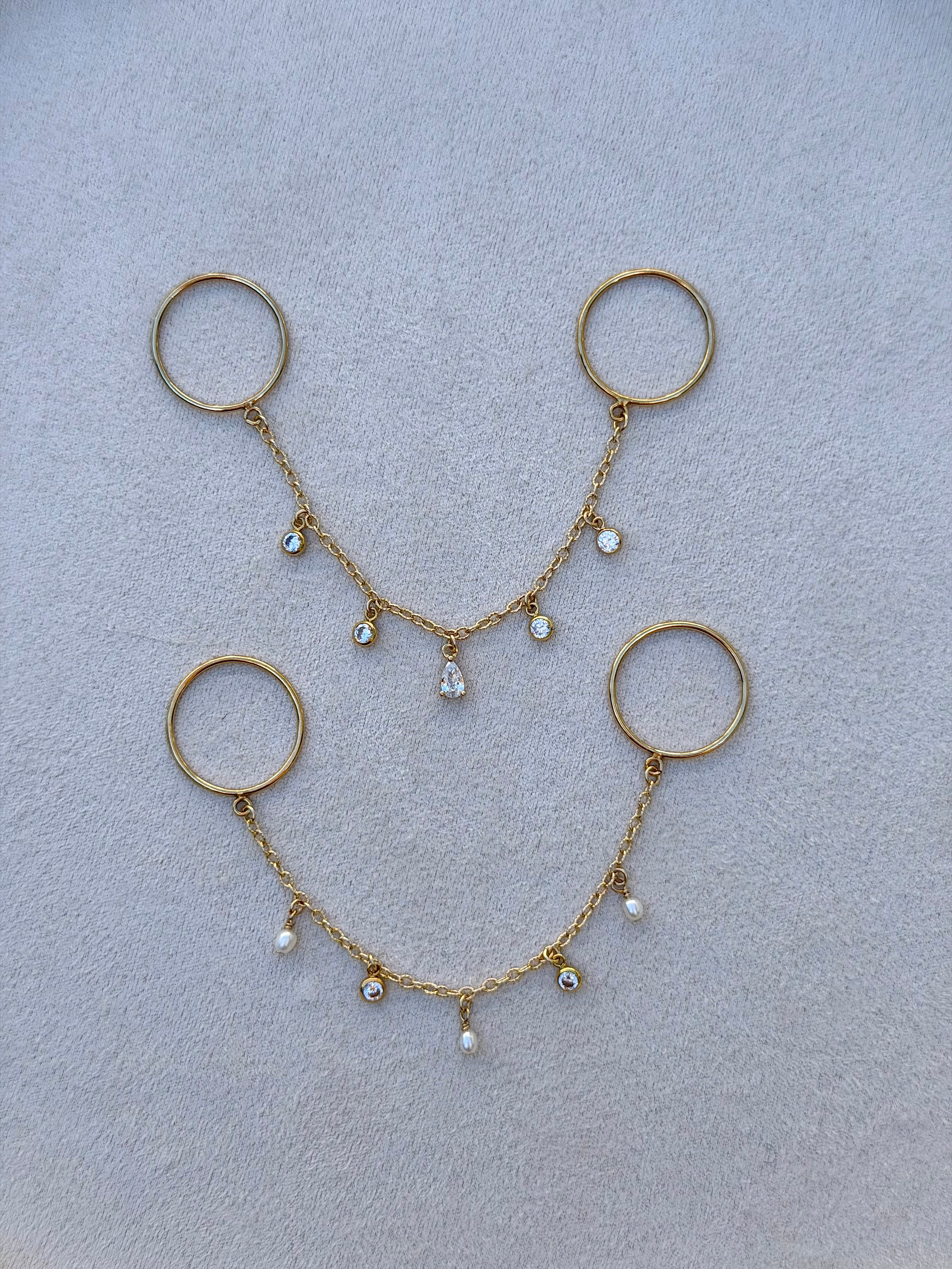 14k Gold-Filled Finger Chain