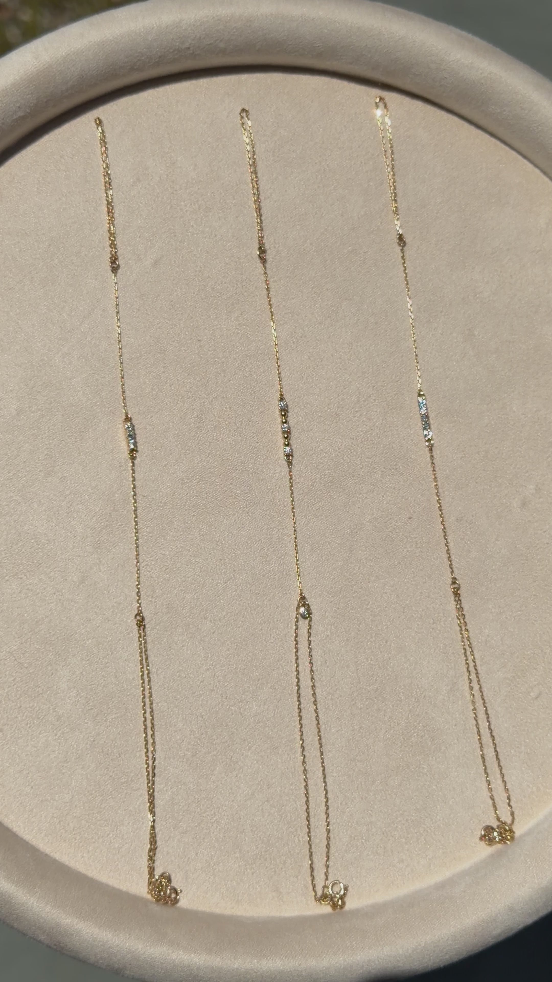 14k Gold Lab-Grown Diamond Bar Handchain