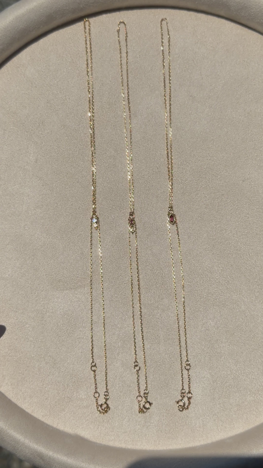 14k Gold Cubic Zirconia Charm Handchain