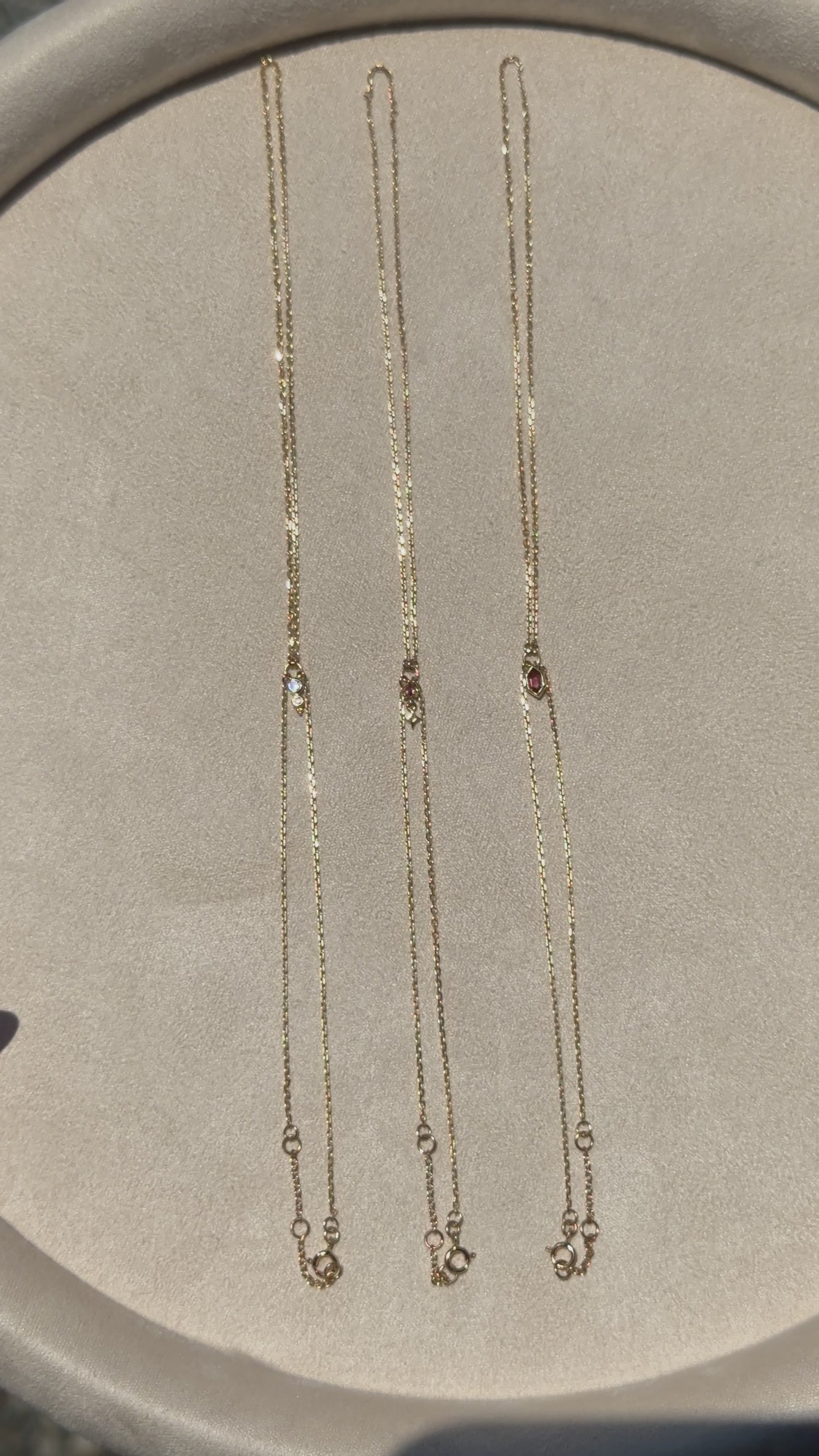 14k Gold Cubic Zirconia Charm Handchain