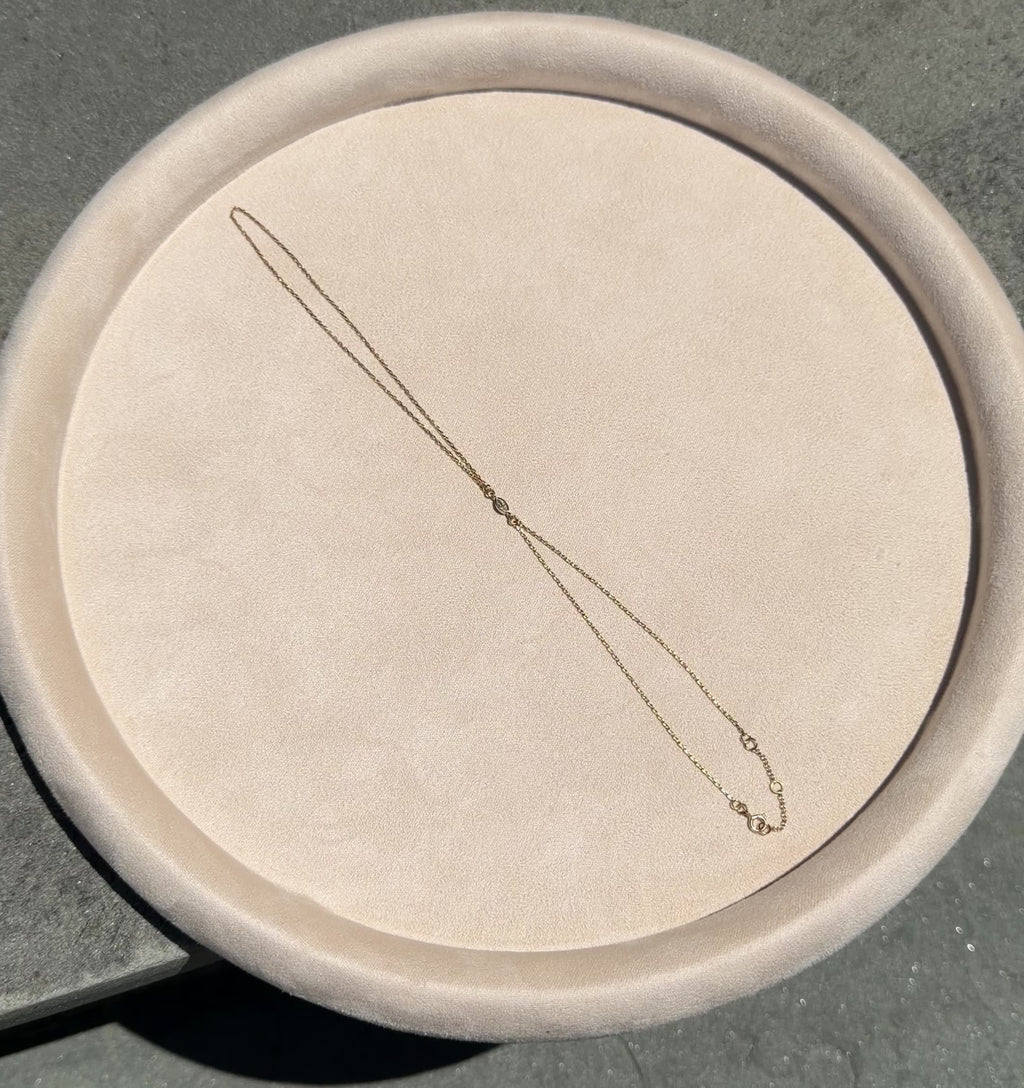 14k Gold Center-set Lab-Grown Marquise Diamond Handchain